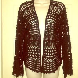 "Missguided Crochet Cardigan"